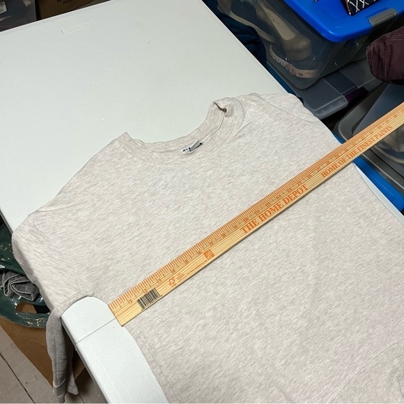 Athleta Coaster Luxe Recover Cozy Crewneck Sweater Sweatshirt Cream XS J2 - Picture 6 of 9